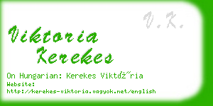 viktoria kerekes business card